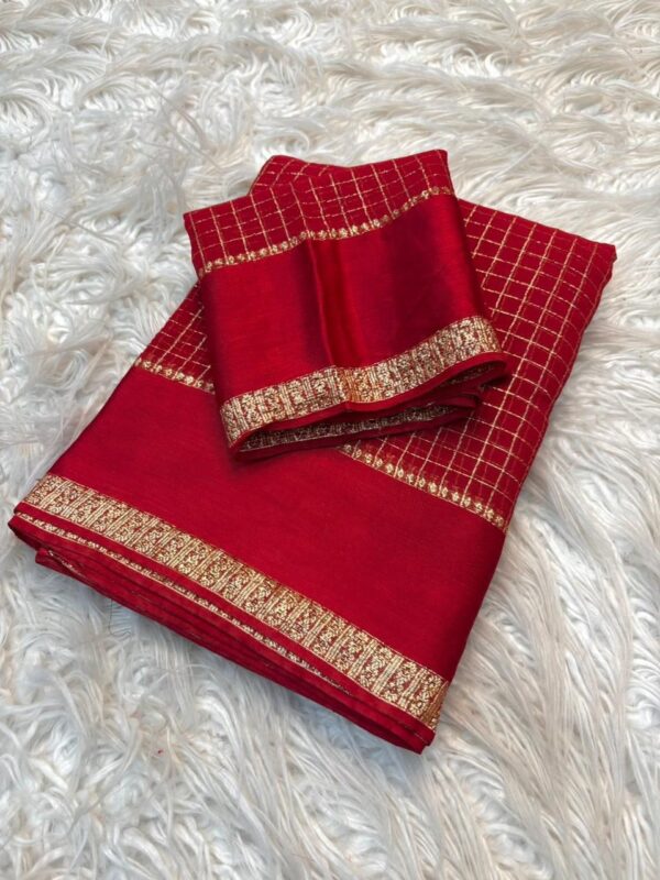 Trending viscose check sarees✨