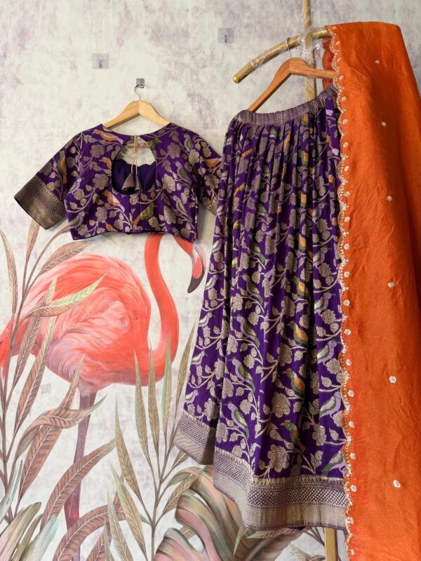 Bird theme lehenga 🦜