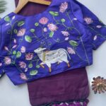 purple + violet blouse