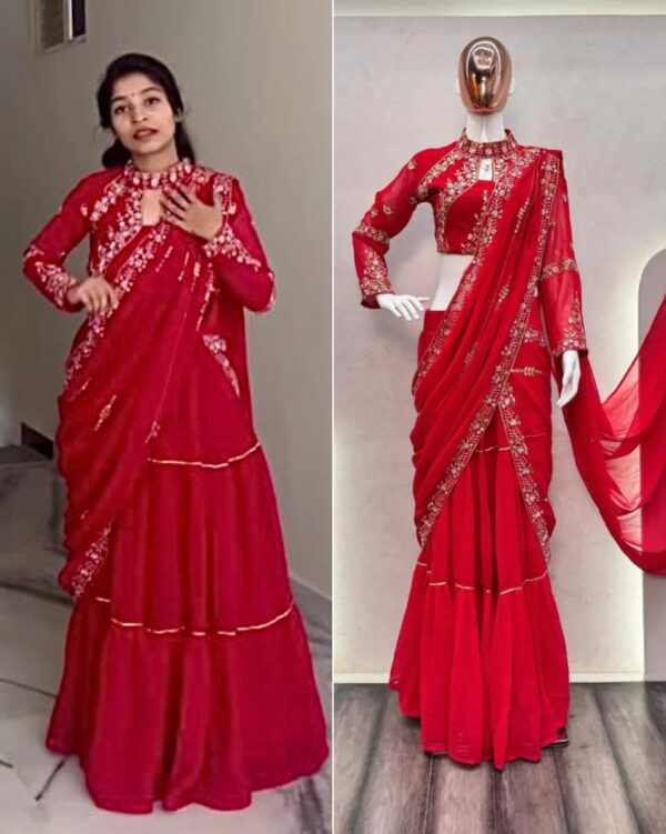 Ready to wear Lehenga saree😍