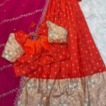 Orange with pink duppatta