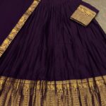 purple with purple duppta